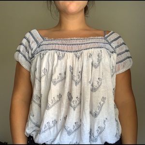 Free People White Blouse (L)